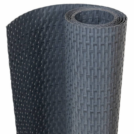 Vidaxl balkonscherm 1000x100 cm poly rattan antracietkleurig