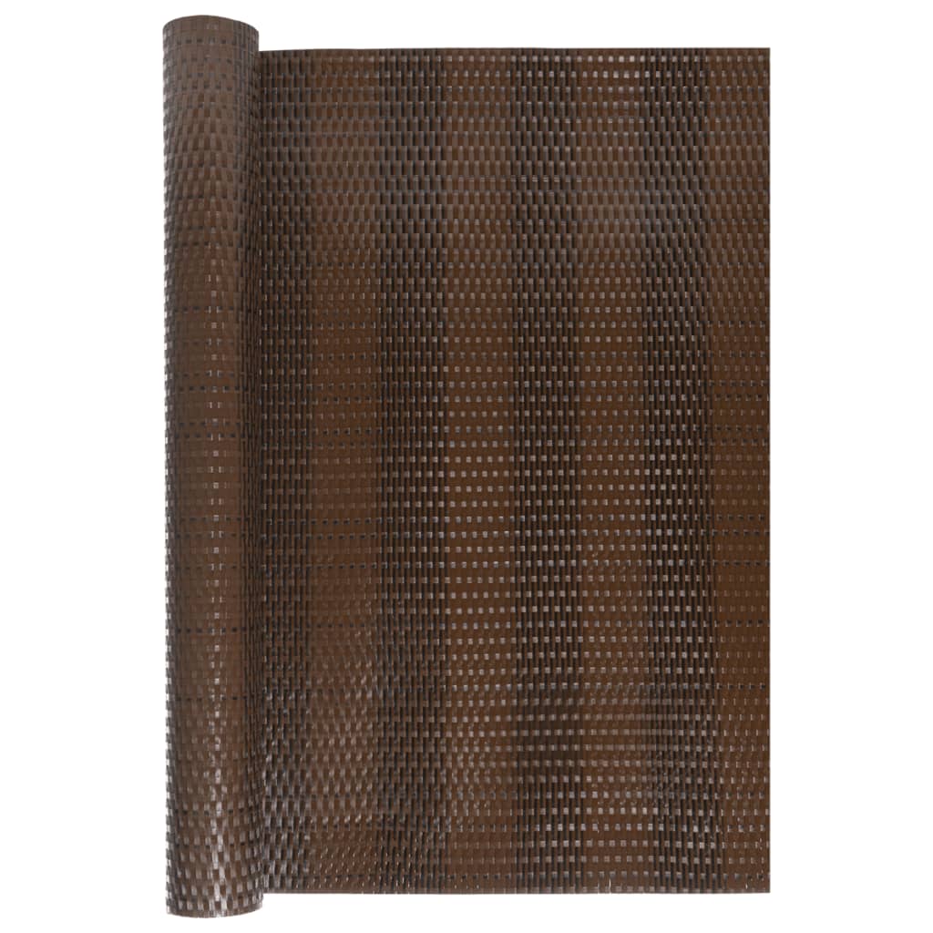 Vidaxl Balkon Bildschirm 300x100 cm Poly Rattan Brown und Schwarz