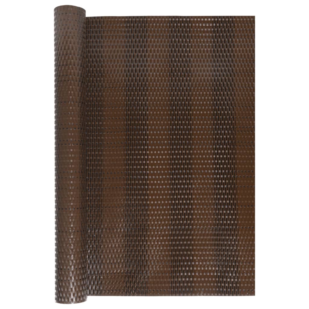 Vidaxl balkonscherm 1000x90 cm poly rattan bruin en zwart
