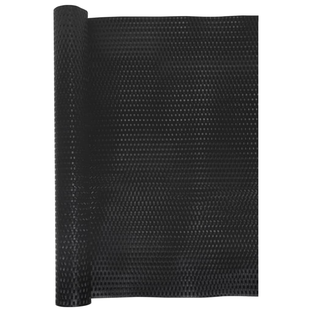 Pantalla de balcón Vidaxl 300x90 cm Poly Rattan negro