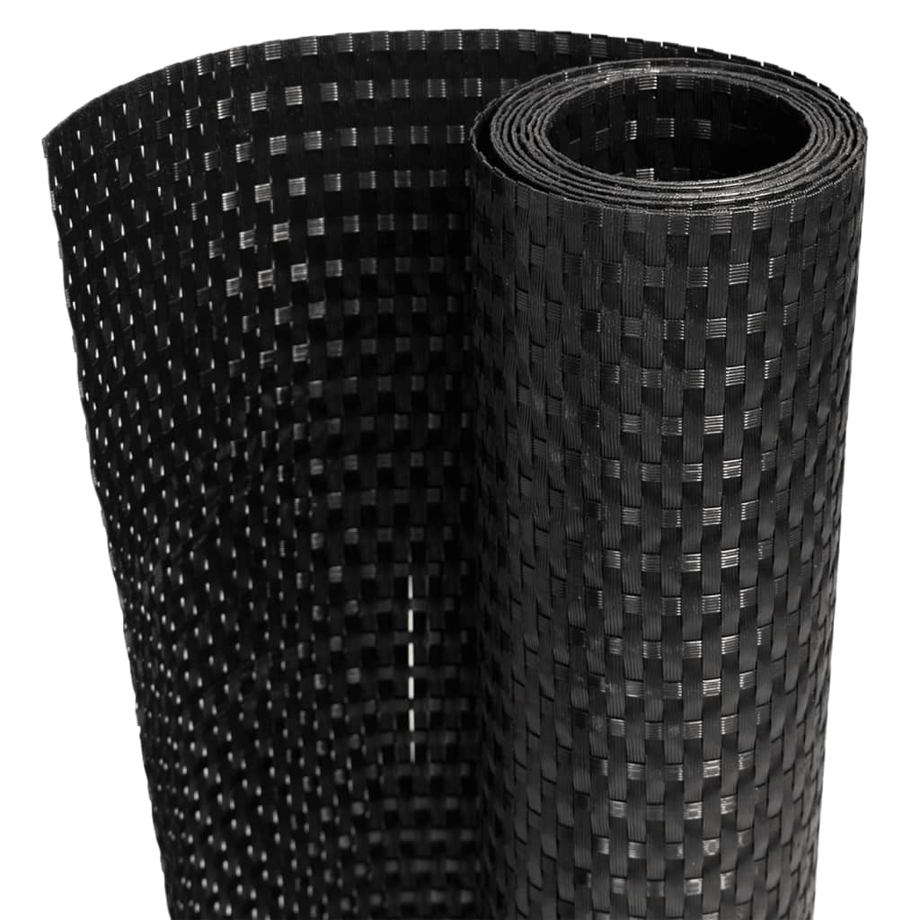 Vidaxl balkongskjerm 400x100 cm Poly Rattan Black