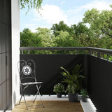 Vidaxl Balkon Screen 1000x90 cm poli rattan czarny