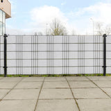 Vidaxl Balcony screens 10 st 255x19 cm Poly Rattan White