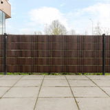 Vidaxl Balcony screens 5 ST 255x19 cm Poly Rattan Brown and Black