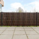 Vidaxl Balcony Screens 10 ST 255X19 CM Poly Rattan Brown and Black