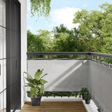 Vidaxl Balcony Screen 75x300 cm 100% Oxford poliestere grigio chiaro