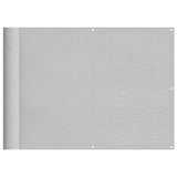 Vidaxl balkonscherm 75x500 cm 100% oxford polyester lichtgrijs