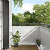 Vidaxl Balcony Screen 90x400 cm 100% Oxford poliestere grigio chiaro