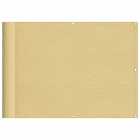 Vidaxl balkonscherm 75x300 cm 100% oxford polyester zandkleurig