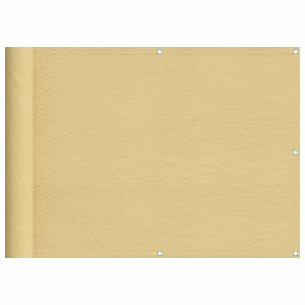 Écran de balcon Vidaxl 75x300 cm 100% Oxford Polyester Sand -Colored