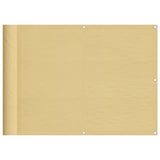 Vidaxl balkonscherm 75x500 cm 100% oxford polyester zandkleurig