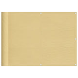 VIDAXL -Balkon -Bildschirm 75 x 500 cm 100% Oxford Polyester Sand -Colored