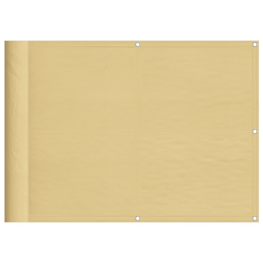 VIDAXL -Balkon -Bildschirm 75x600 cm 100% Oxford Polyester Sand -Colored