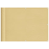 VIDAXL -Balkon -Bildschirm 75x600 cm 100% Oxford Polyester Sand -Colored