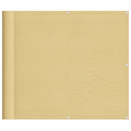 Vidaxl balkonscherm 90x500 cm 100% oxford polyester zandkleurig