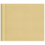 VIDAXL -Balkon -Bildschirm 90 x 500 cm 100% Oxford Polyester Sand -Colored