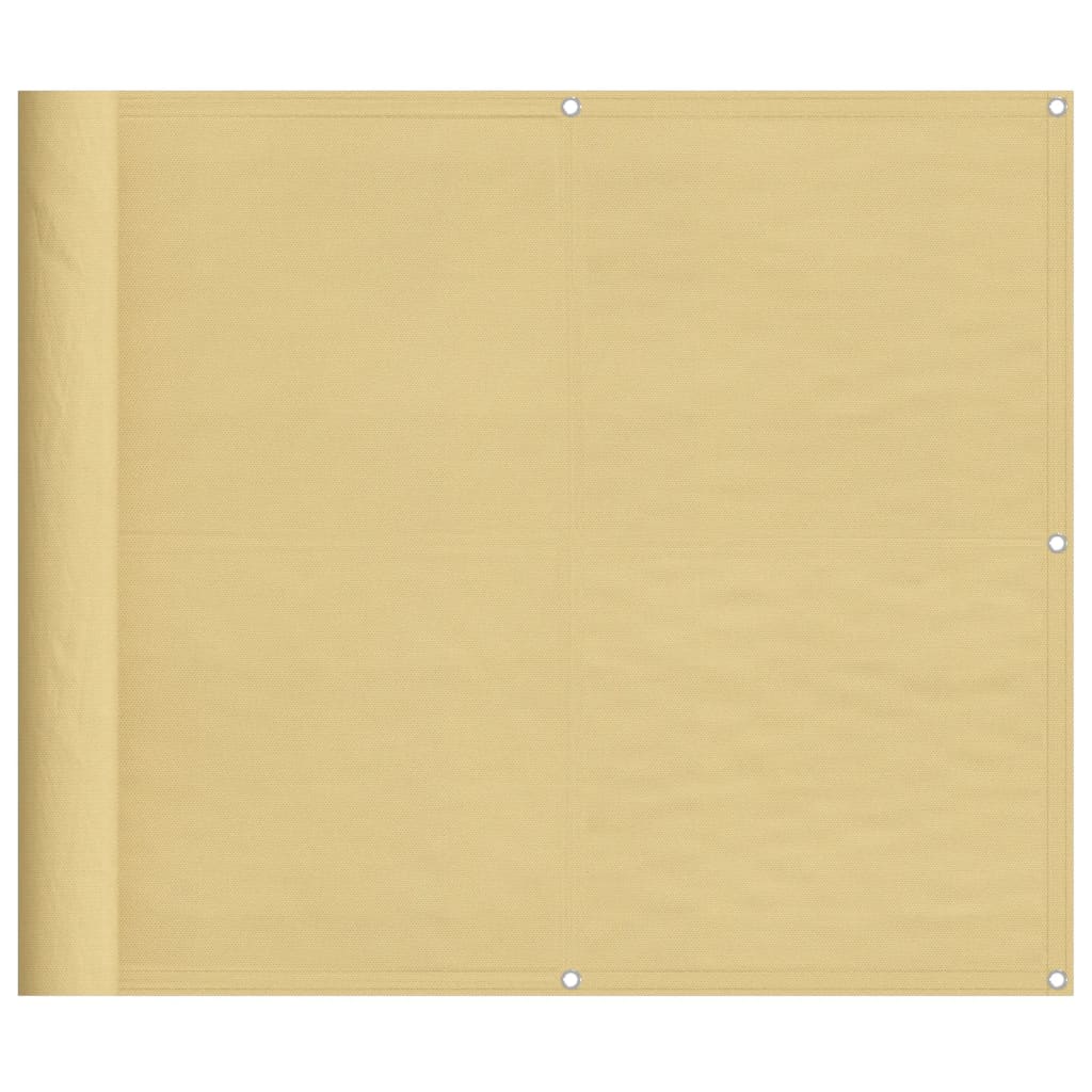 Vidaxl balkonscherm 90x600 cm 100% oxford polyester zandkleurig