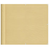 Vidaxl balkonscherm 90x600 cm 100% oxford polyester zandkleurig