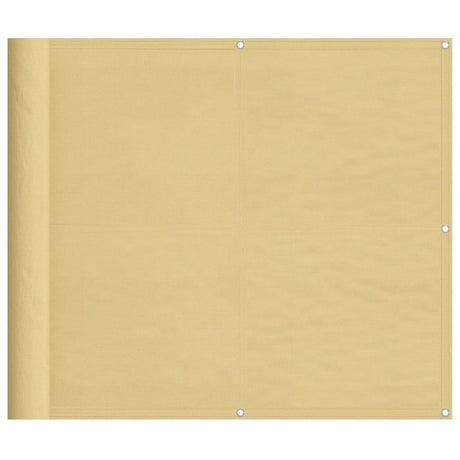 Vidaxl balkonscherm 90x600 cm 100% oxford polyester zandkleurig