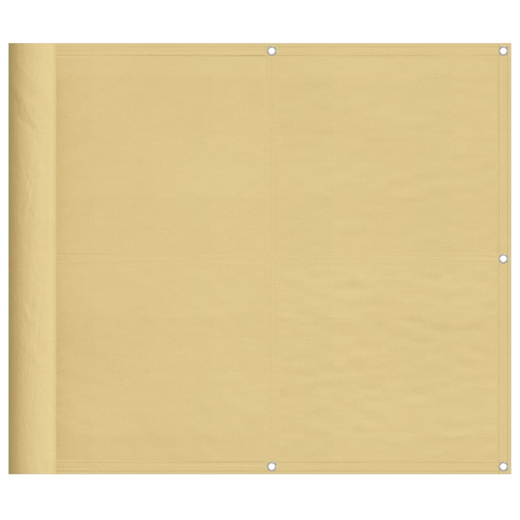 Vidaxl balkonscherm 90x800 cm 100% oxford polyester zandkleurig