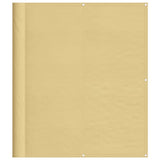 Vidaxl balkonscherm 120x500 cm 100% oxford polyester zandkleurig
