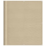 VIDAXL -Balkon -Bildschirm 120x1000 cm 100% Oxford Polyester Beige