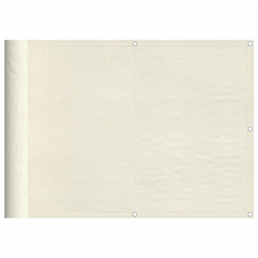 Vidaxl balkongskärm 75x800 cm 100% Oxford Polyester Cream -färgad