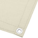 VIDAXL -Balkon -Bildschirm 120x1000 cm 100% Oxford Polyester creme -gelöscht