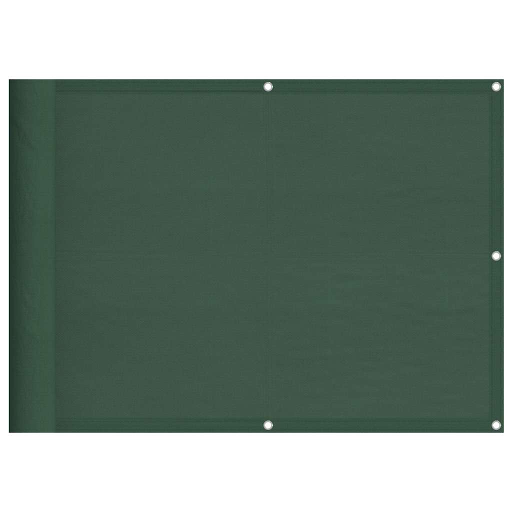 Vidaxl balkonscherm 75x1000 cm 100% oxford polyester donkergroen