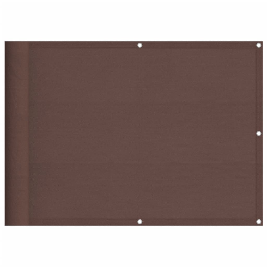 Vidaxl balkonskærm 75x700 cm 100% Oxford Polyester Brown