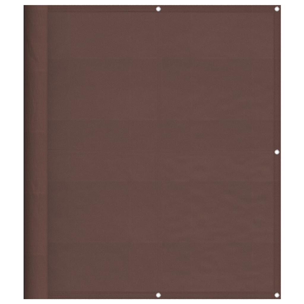 Vidaxl balkonscherm 120x700 cm 100% oxford polyester bruin