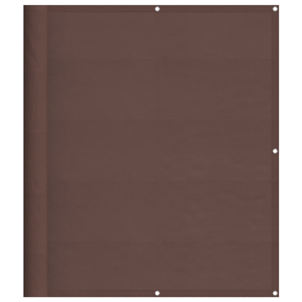 VIDAXL -Balkon -Bildschirm 120 x 800 cm 100% Oxford Polyester Brown