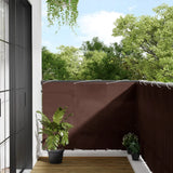 Écran de balcon Vidaxl 120x800 cm 100% Oxford Polyester Brown