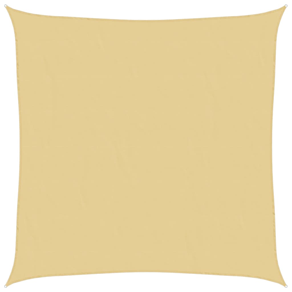 Vidaxl zonnezeil 2,5x2,5 m 100% polyester oxford zandkleurig