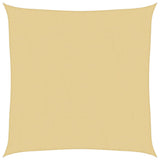 Vidaxl zonnezeil 3,6x3,6 m 100% polyester oxford zandkleurig