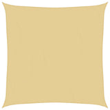Vidaxl zonnezeil 4x4 m 100% polyester oxford zandkleurig