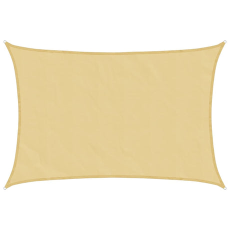 Vidaxl zonnezeil 4,5x3 m 100% polyester oxford zandkleurig