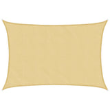 Vidaxl zonnezeil 4,5x3,5 m 100% polyester oxford zandkleurig