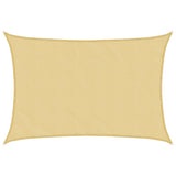 Vidaxl zonnezeil 5x3,5 m 100% polyester oxford zandkleurig