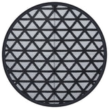 VidaXL outside rug arakil Ø160 cm polypropene black