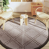 VidaXL outside rug arakil Ø200 cm polypropene brown