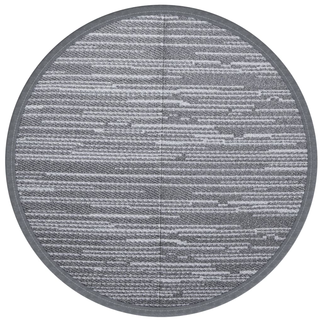 Vidaxl ausserhalb rug arakil Ø160 cm Polyprope Grey