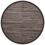 VidaXL outside rug arakil Ø 120 cm polypropene brown