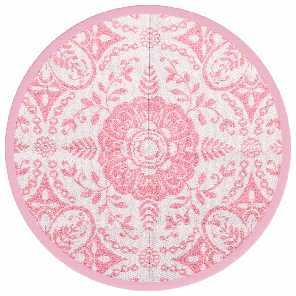 Vidaxl Outside rug Ø160 cm Polypropene pink