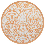 Vidaxl Tappet Outdoor Arakil Ø200 cm Polypropene Orange and White