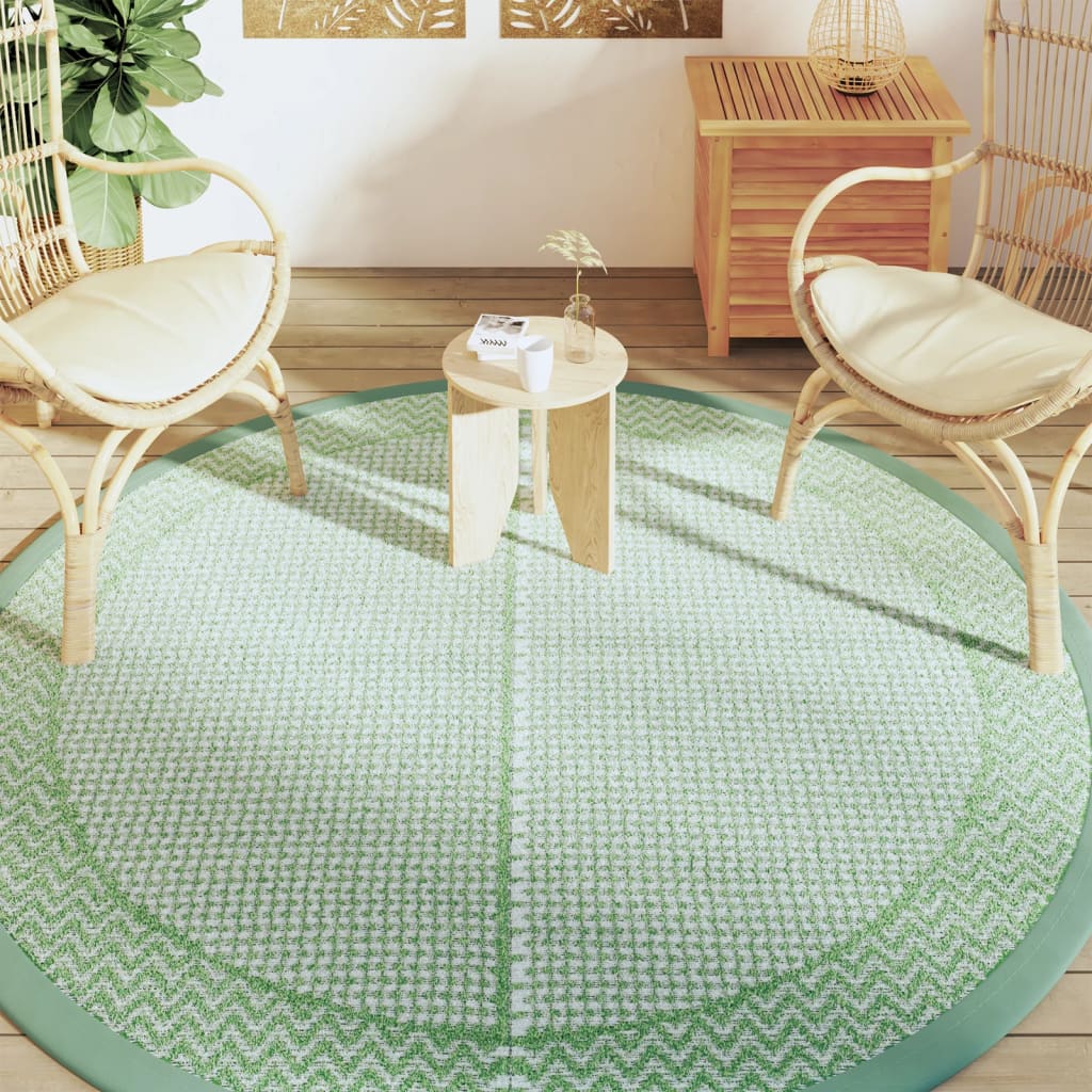 VidaXL outside rug arakil Ø 200 cm Polypropene green