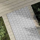 Vidaxl extérieur tapis arakil 80x150 cm pp gris