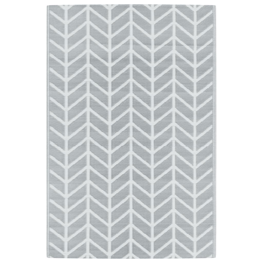 Vidaxl extérieur tapis Arakil 120x180 cm pp gris