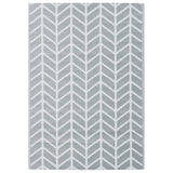 Vidaxl buitenkleed arakil 160x230 cm pp grijs