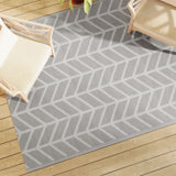 Vidaxl extérieur tapis arakil 160x230 cm pp gris